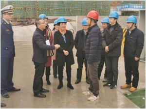吳興區(qū)人大常委會黨組書記、主任吳旭一行調(diào)研市北32#地塊項目工程